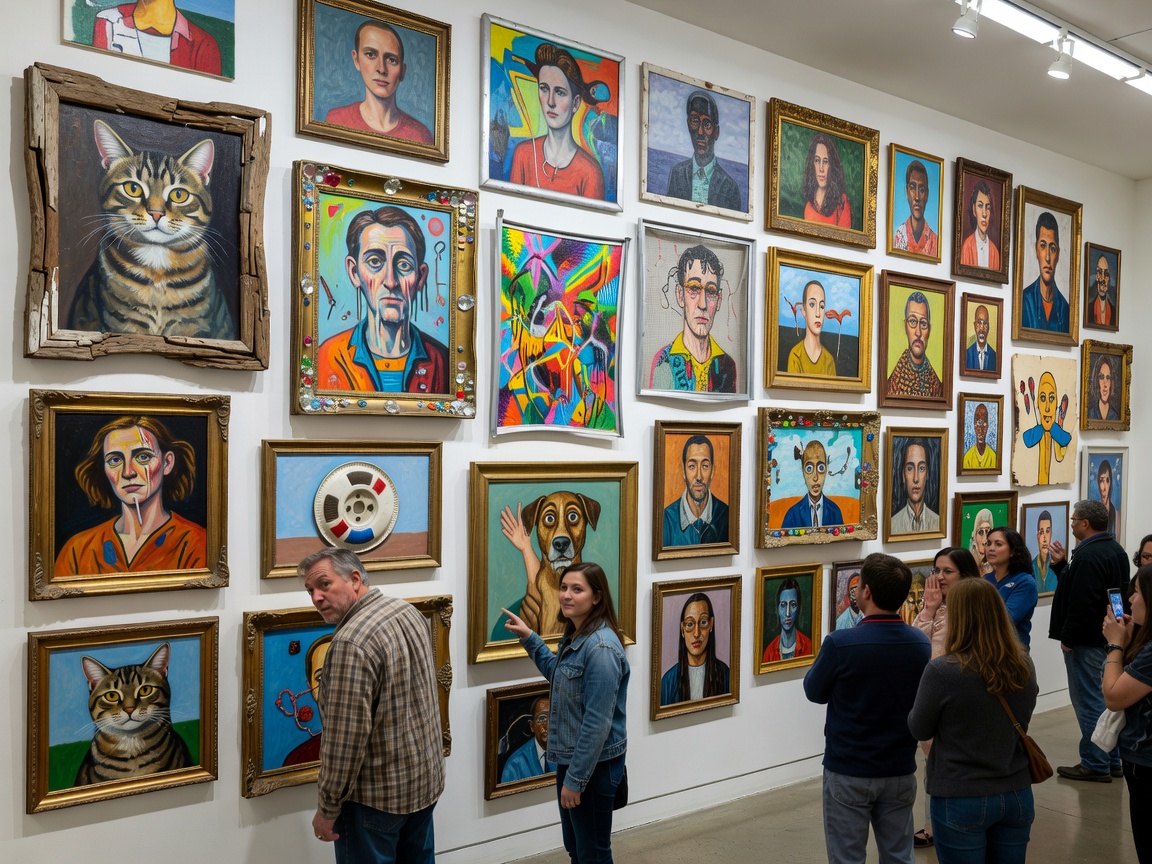 Museum of Bad Art quirky framing exhibit
