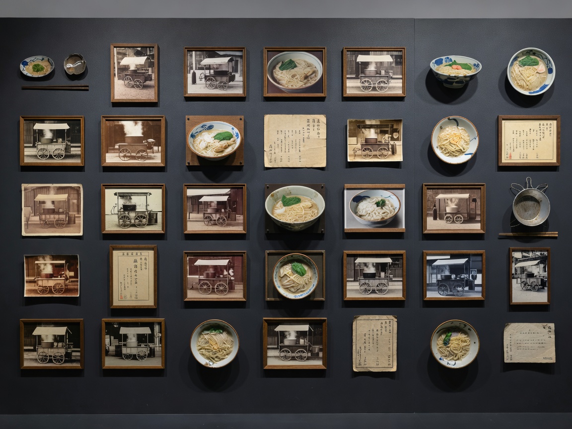 Momofuku Ando Instant Ramen Museum display of noodle cups